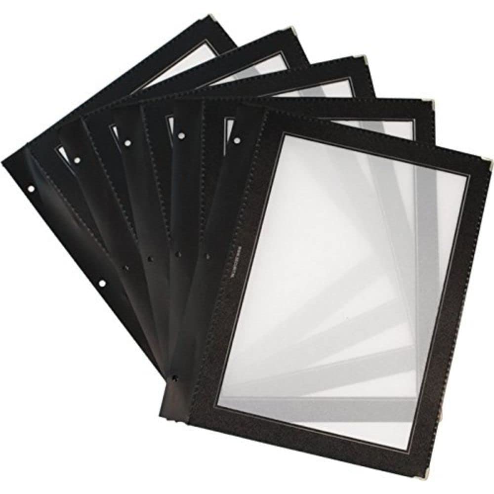 securit-woody-men-karteneins-tze-a4-schwarz-5er-satz-doppelseitig image 1