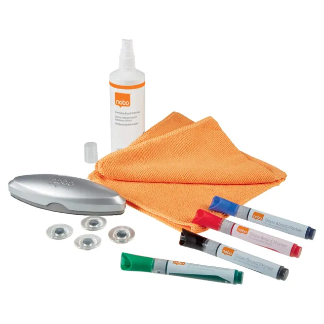 nobo-glass-whiteboard-starterpaket-1905330-zubeh-r image 1