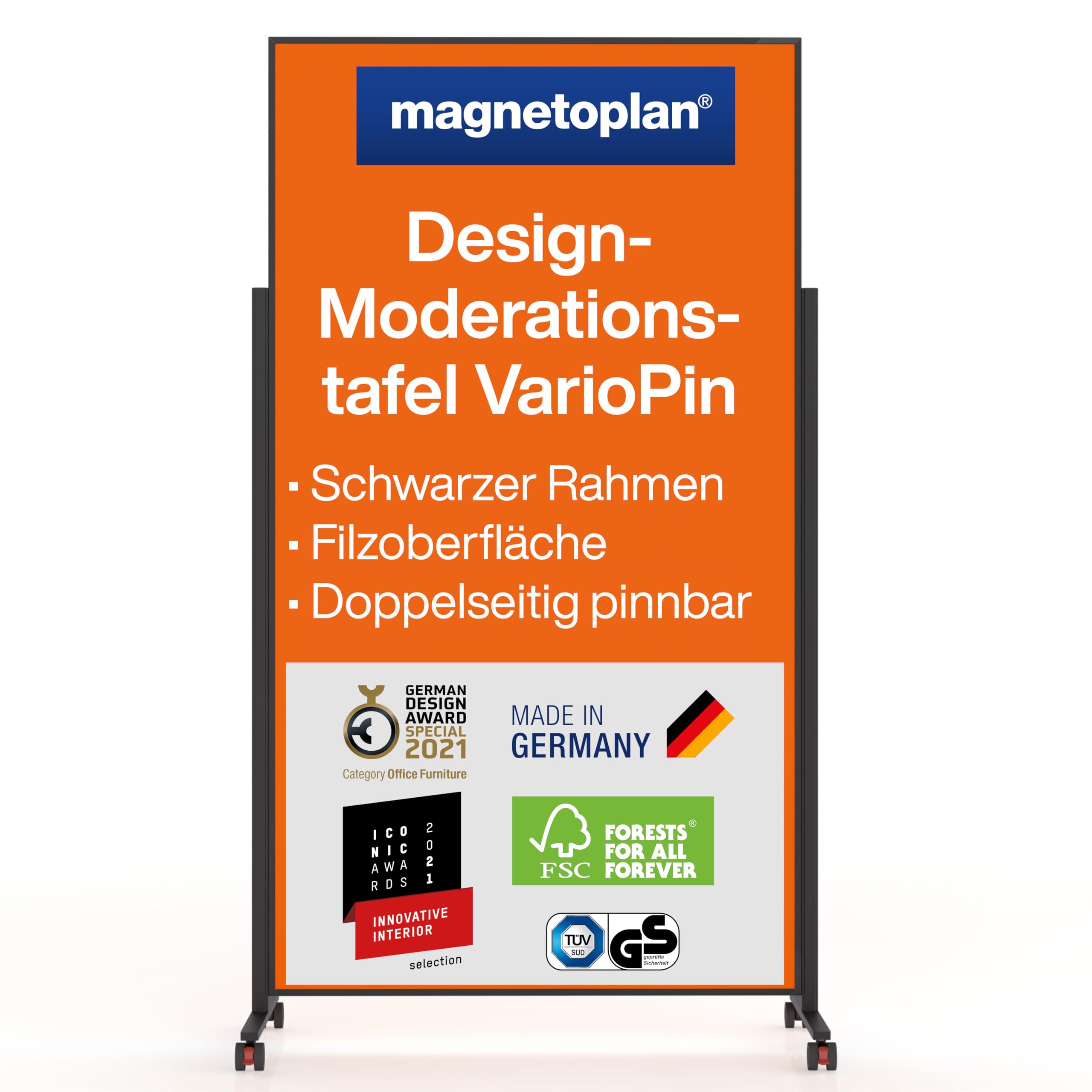 magnetoplan-variopin-moderationstafel-filz-orange-mobil image 1