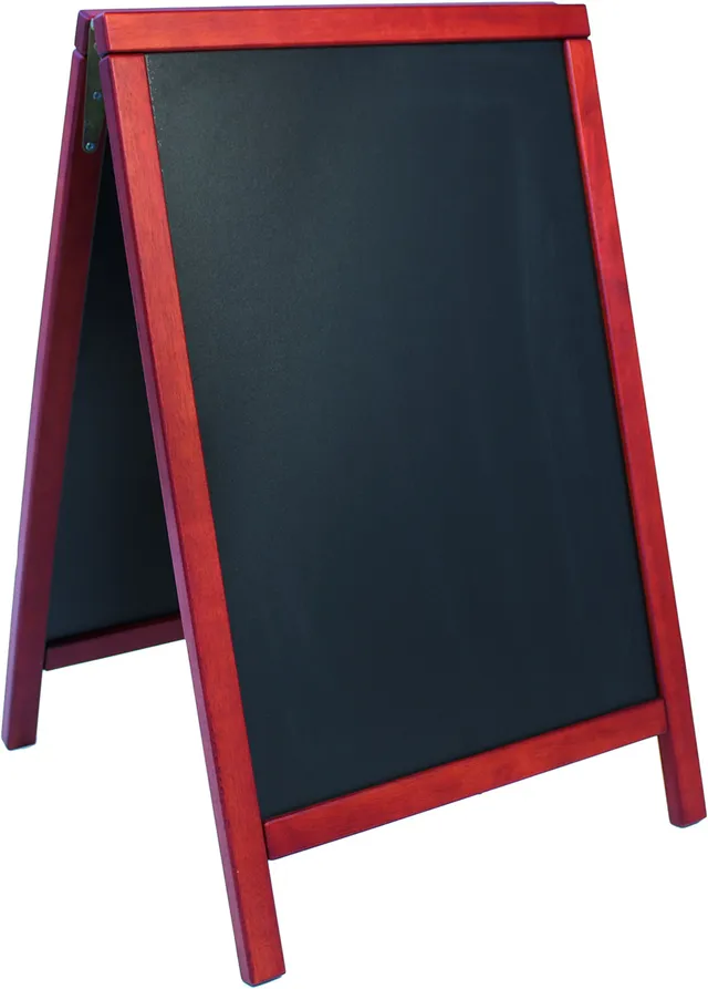 securit-woody-kundenstopper-deluxe-kreidetafel-mahagoni image 1