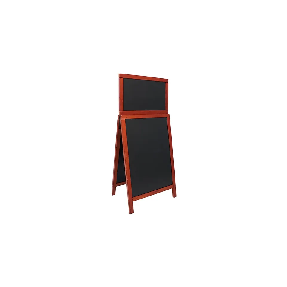 securit-woody-gehweg-aufsteller-55x120-cm-mahagoni-kreidetafel image 1