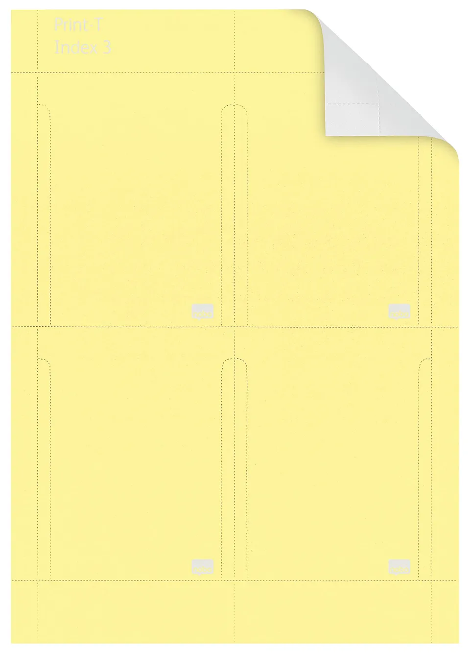 nobo-classic-steel-t-karten-gr-e-3-gelb-80-st-ck image 1