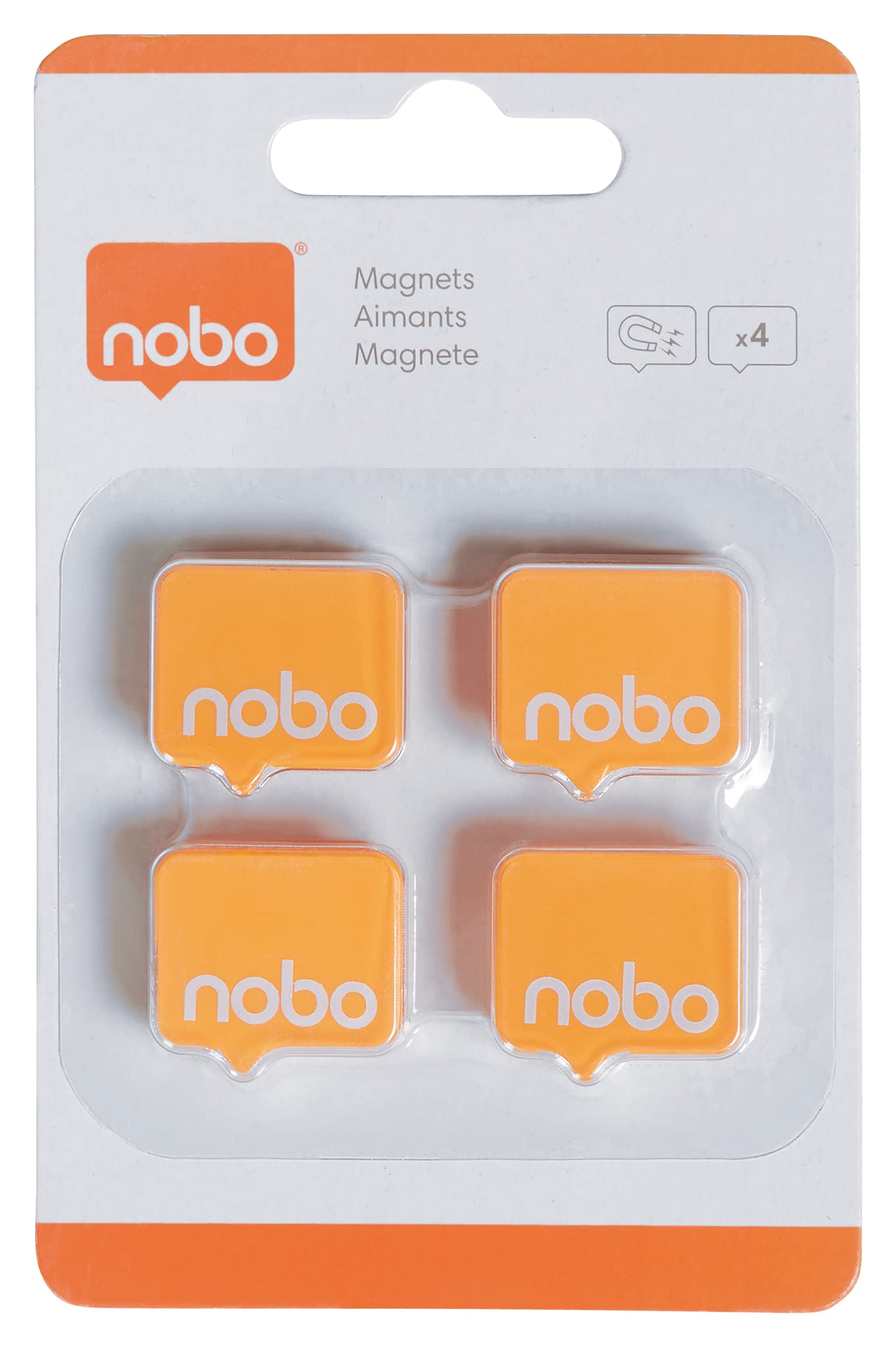nobo-glide-1905327-whiteboard-magnete-orange-4-st-ck image 3