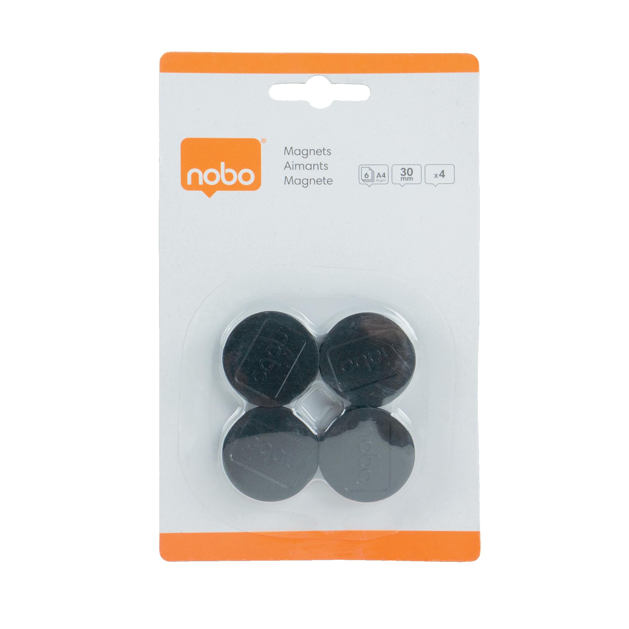 nobo-glide-whiteboard-magnete-30-mm-schwarz-4er image 6