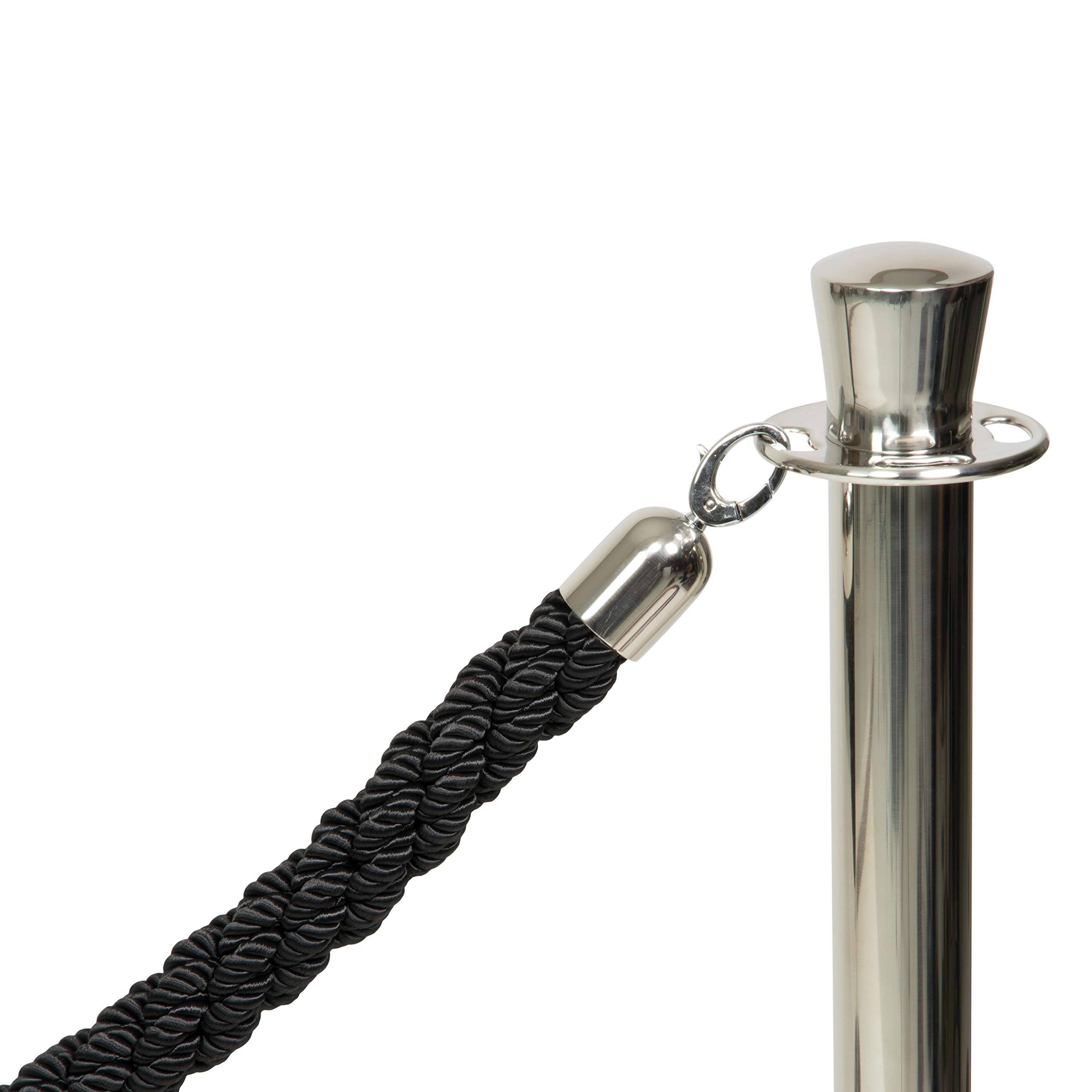 securit-classic-absperrpfosten-chrom-100-cm-stahl-pfosten image 2