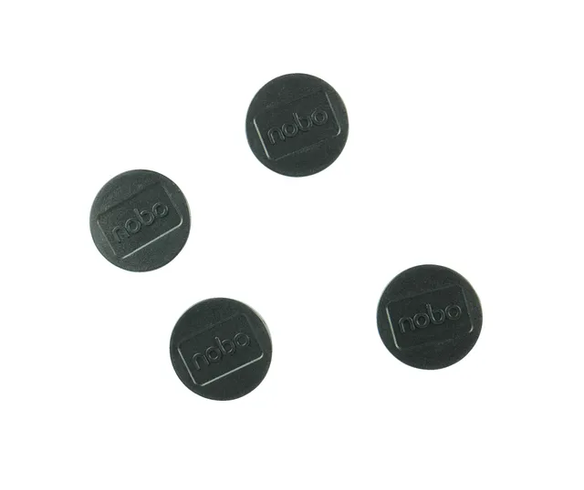 nobo-glide-whiteboard-magnete-30-mm-schwarz-4er image 1